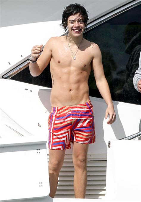 harry styles without a shirt